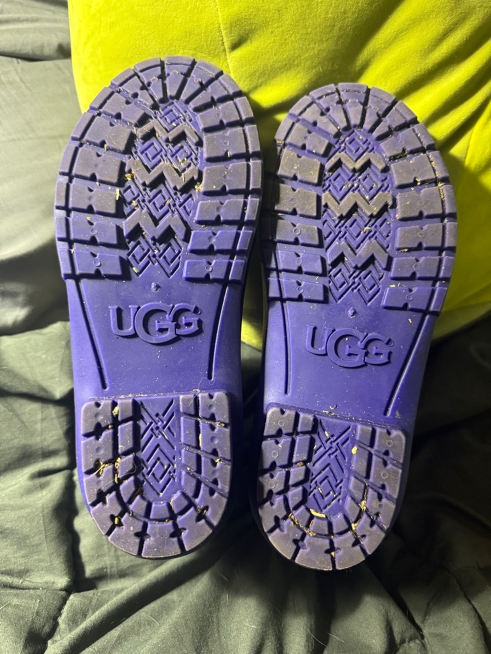 Ugg, purple ankle rain boots